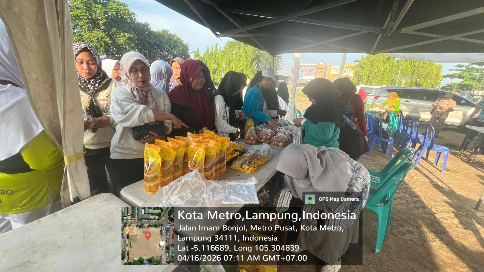 Gerakan Pangan Murah Pasar Tani Metro Bahagia
